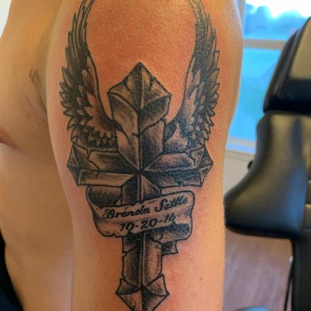 Tattoos - Cross memorial - 140147