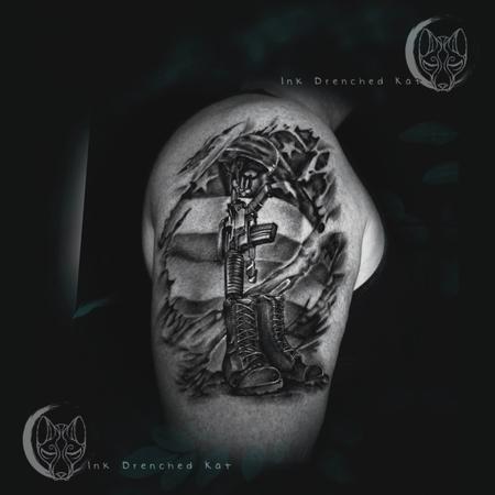 Tattoos - Soldiers cross  - 144929