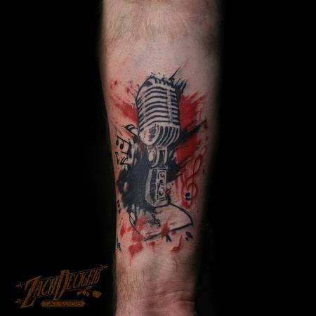 Tattoos - Trash Polka Microphone  - 131993