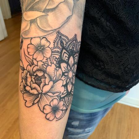 Tattoos - Flowers and mandala - 141686