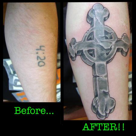 Tattoos - Cross Cover Up - 140994