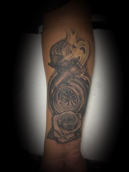 Tattoos - Turbo w/ roses - 137585