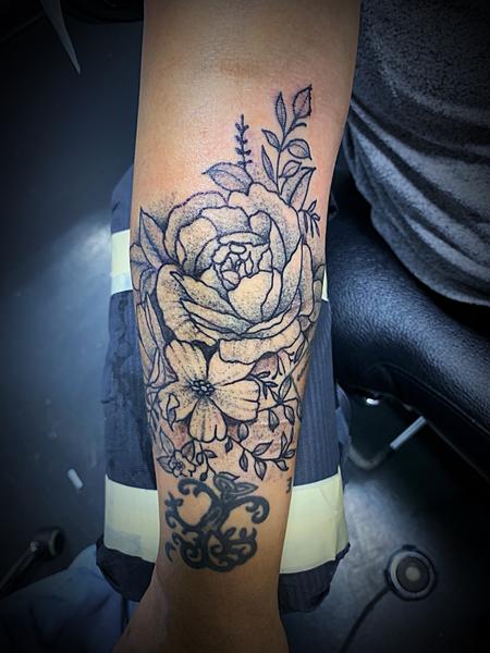 Tattoos - Stipple flowers - 138127