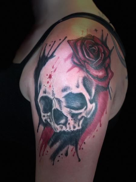 Tattoos - Polka skull - 133018