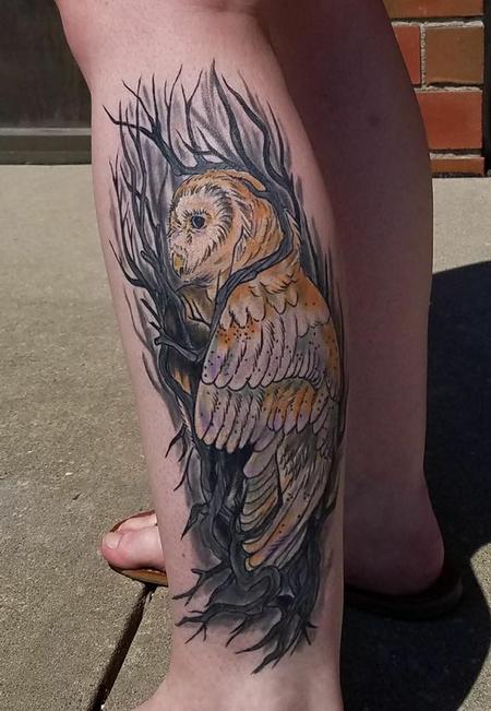 Tattoos - Owl and Tree - 140944