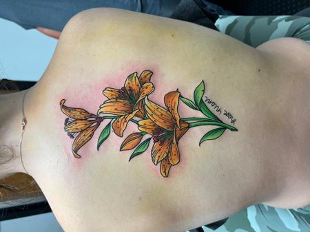 Tattoos - Tiger Lillies , her first tattoo - 144716
