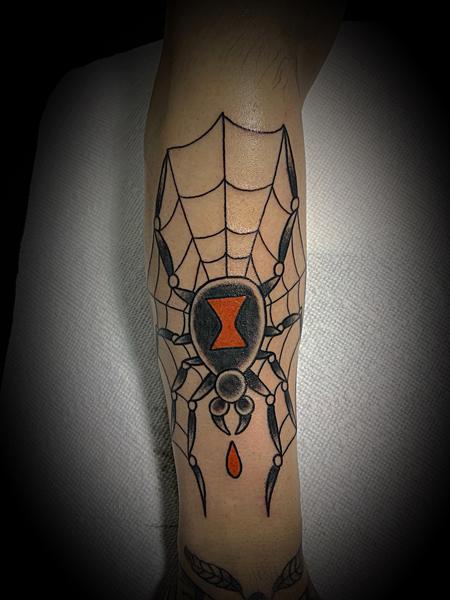 Tattoos - Black widow web - 138474