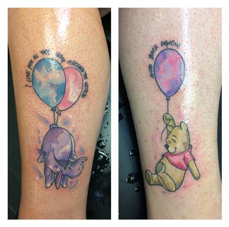 Tattoos - Water color Winnie the Pooh  - 140141