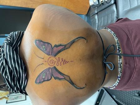 Tattoos - Butterfly unalome  - 143287