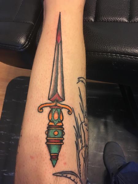 Tattoos - Traditional dagger - 139957