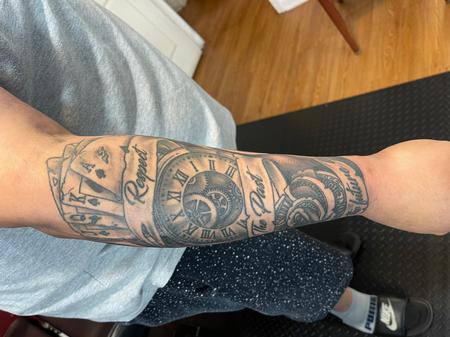 Tattoos - Cards clock - 143187