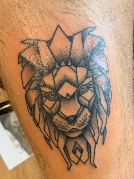 Tattoos - Geometric lion - 142291