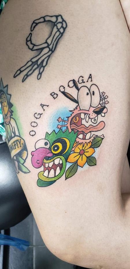 Blake Ohrt - Courage the cowardly dog tattoo