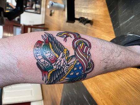 bubba underwood (PORTLAND) - Traditional eagle and snake