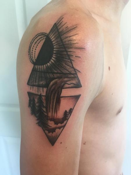 Tattoos - Geometric waterfall - 139798