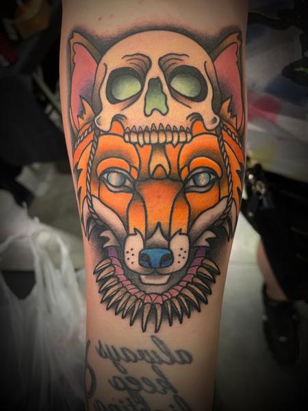 Nick Sadler (MADISON) - Neo Traditional Fox and Skull