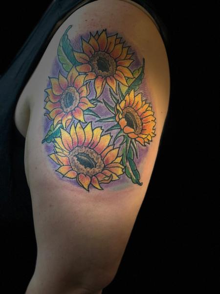 Tattoos - Sunflowers - 131795
