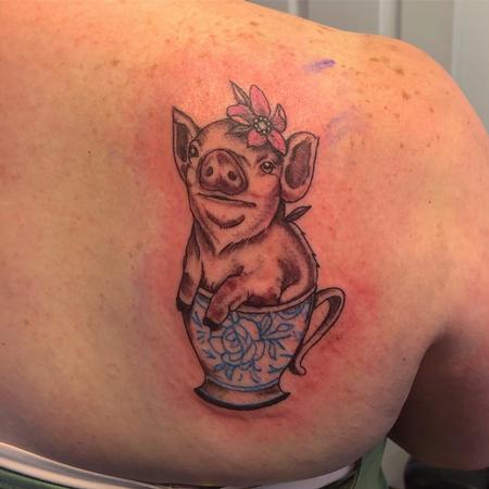 Tattoos - Pig in a cup - 142621