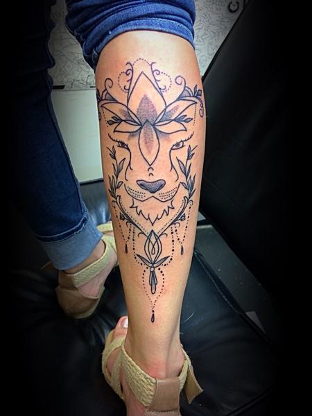Tattoos - Lion Mandala - 138115
