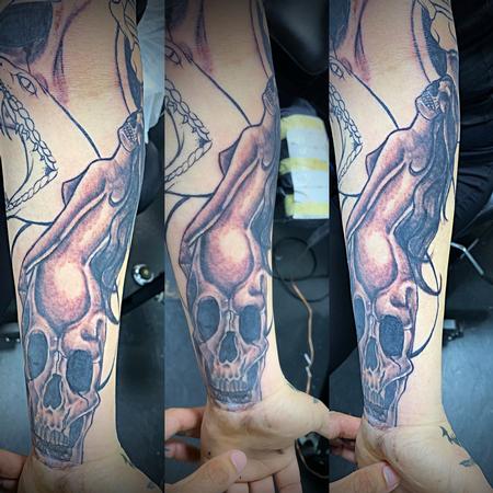 Tattoos - Lady skull - 138123