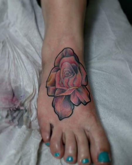 Tattoos - Flower foot - 117287