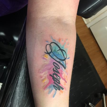 Tattoos - Watercolor name - 124974