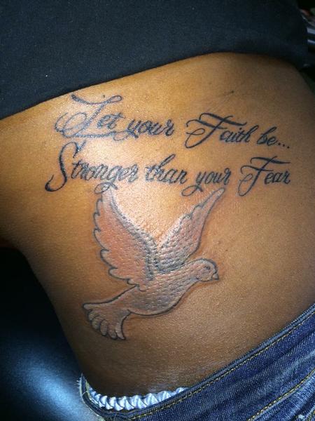 Tattoos - Let your faith be stronger than your fear, Dove - 134026