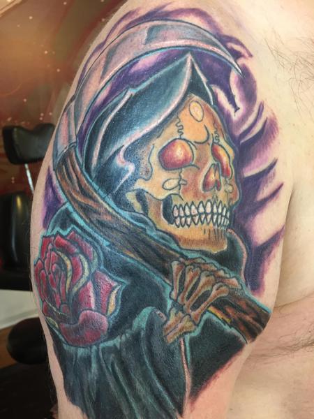 Tattoos - Reaper coverup - 125732