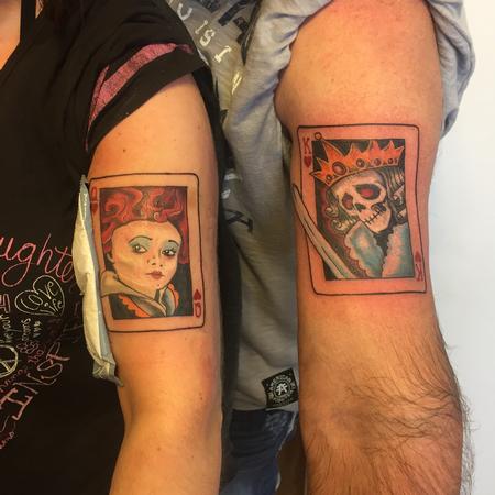 Tattoos - King and queen cards - 126456