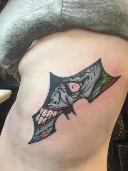 Tattoos - Joker bat symbol - 127774