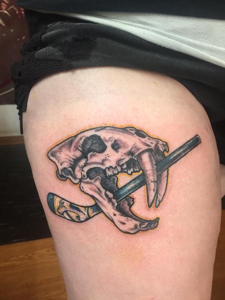 Tattoos - Nashville preds skull - 128355