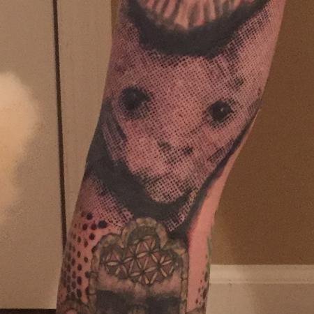 Jaisy Ayers (PORTLAND/MARICOPA) - Dotwork sphynx