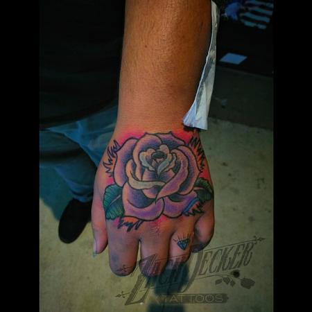 Tattoos - Traditional-ish Job Stopper Rose - 130827
