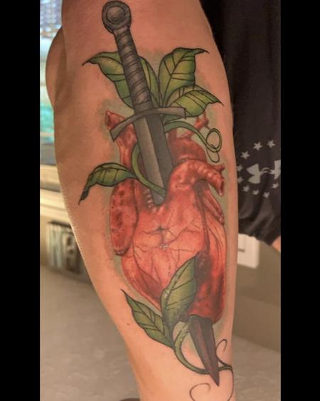 Tattoos - Heart and dagger - 142066