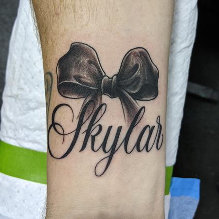 Jeff Hamm (MADISON) - Name tattoo
