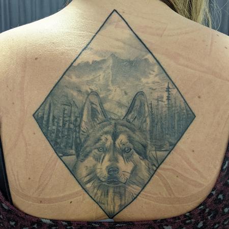 Tattoos - Healed back design  - 144705