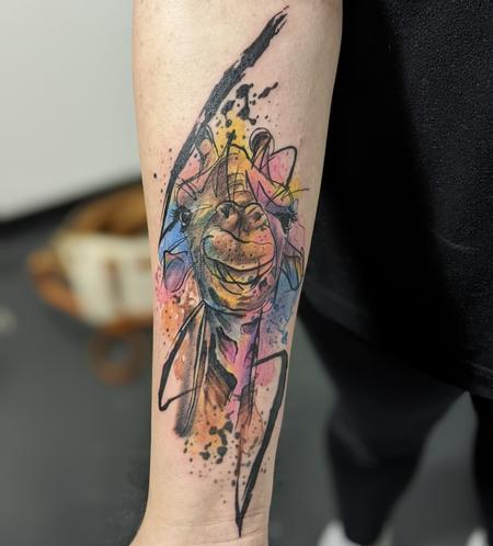 Tattoos - Watercolor giraffe - 144699