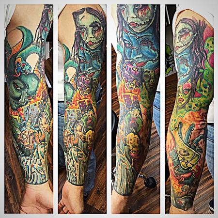 Tattoos - faces sleeve - 133866