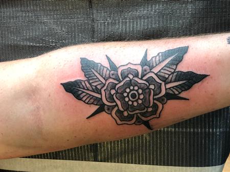 Tattoos - trad rose - 134103