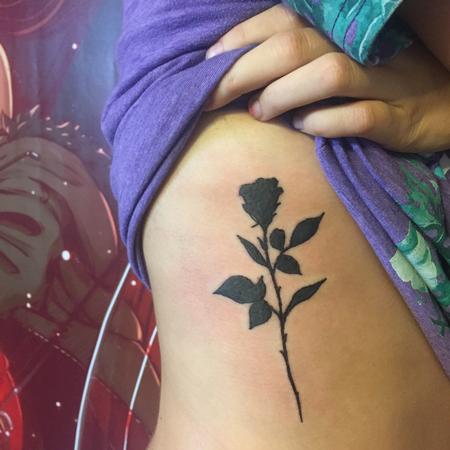 Tattoos - Black rose - 129526