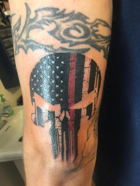 Tattoos - Punisher flag - 123314