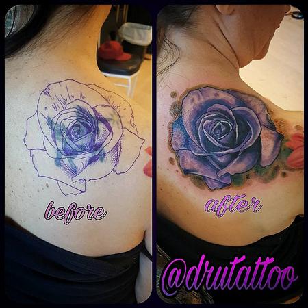 Tattoos - Flower Coverup - 130235
