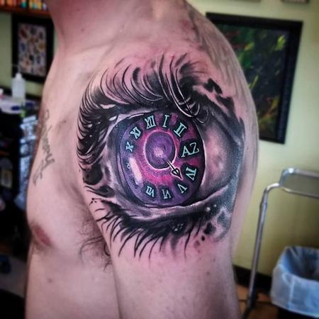 Tattoos - Eye and Clock - 131907