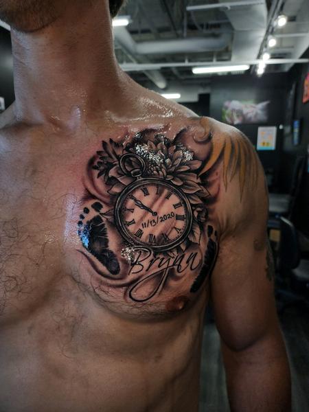 Drew Siciliano - Clock and Footprint