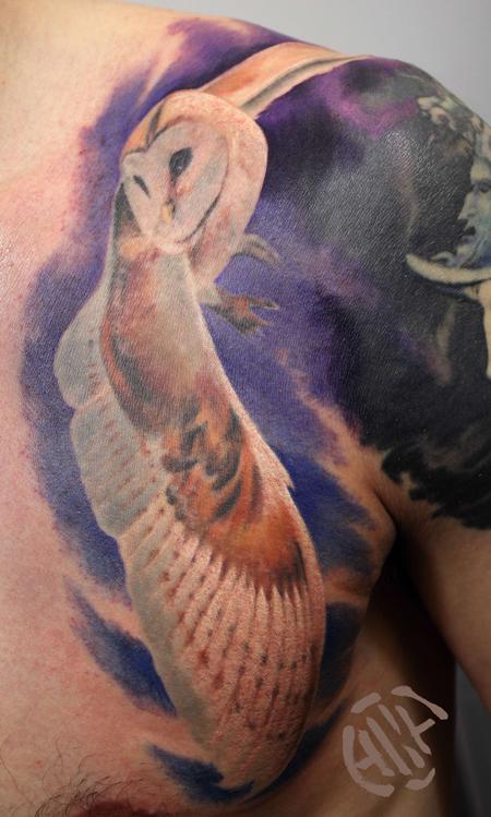 Tattoos - Barn Owl - 129640