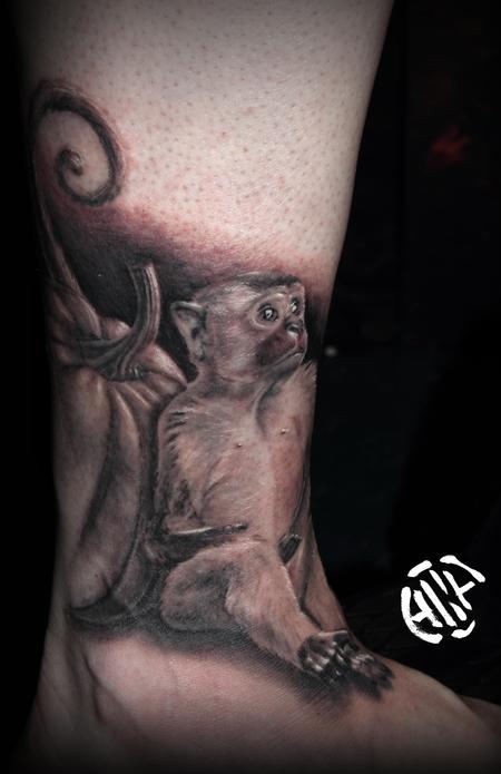 Tattoos - Monkey with Pumpkin - 131699