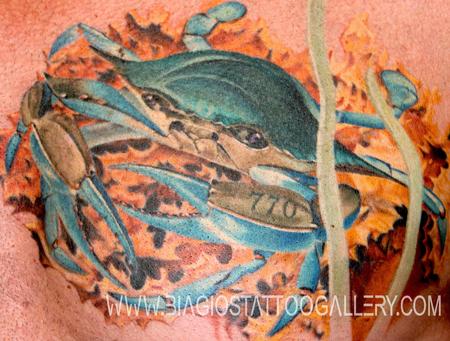 Tattoos - Blue Crab Cancer - 98579