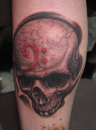 Bob Tyrrell - Bass clef-skull