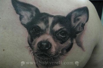 Bob Tyrrell - Dog Portrait Tattoo