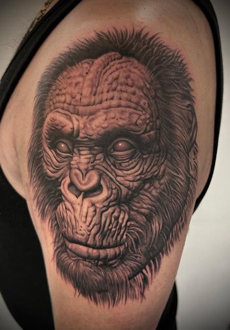 Gorilla Tattoo Tattoo Design Thumbnail